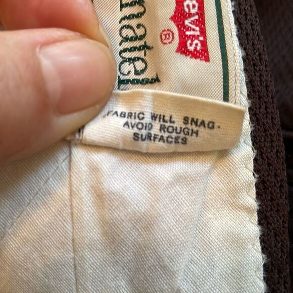 Vtg 70s Levi’s Panatela brown double knit polyester pants - Picture 9 of 9